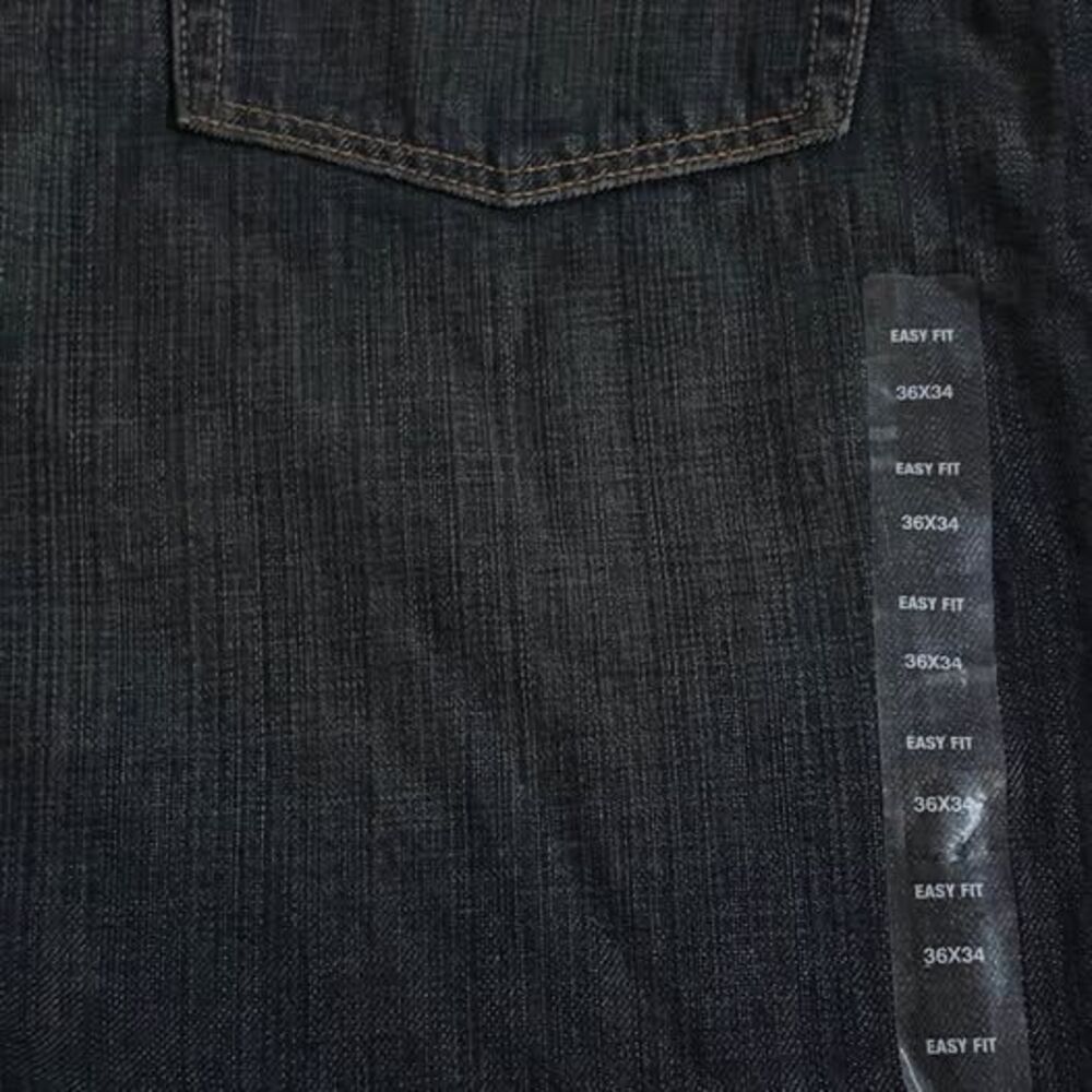 NWT Gap Men's "Easy Fit" Jeans - 36x34 - Dark Blue Denim - New With Tags